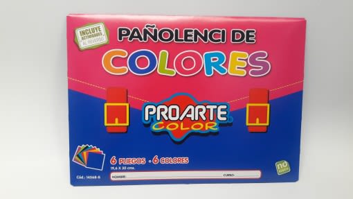 EST.PAnO LENCI 6 HOJAS 6 COLORES 19,6x30 CM