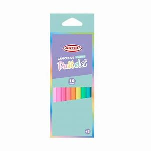 10 LAPICES DE COLORES PASTEL