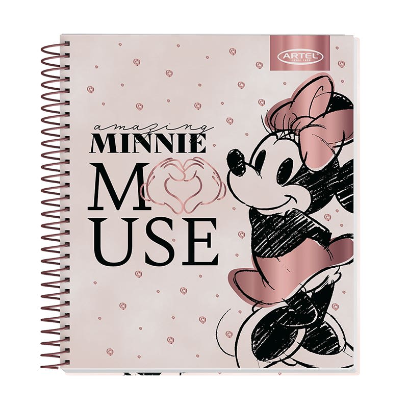 CUADERNO BOOK 120HJS MINNIE GOLD ROSE