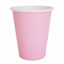 SET 10 VASOS PAPEL ROSADO
