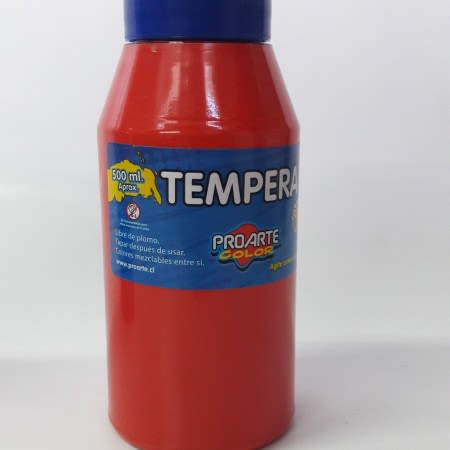 TEMPERA   FCO.500ml ROJO BERMELLON