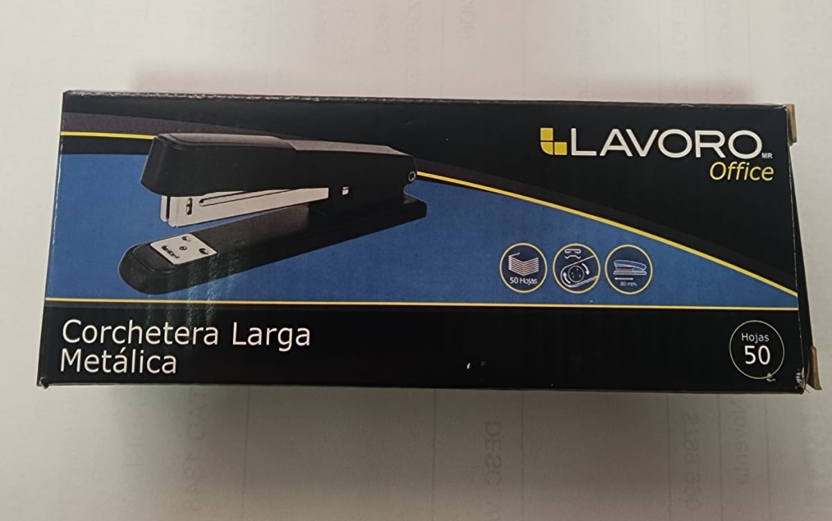 CORCHETERA LARGA METAL 50HJS 26/6 Y 24/8 NEGRO