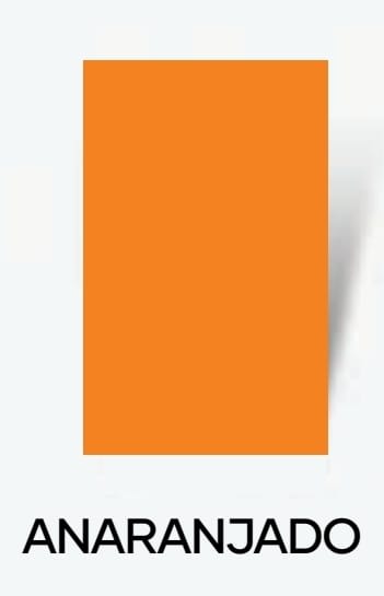 CARTON FORRADO COLOR 53X75 ANARANJADO