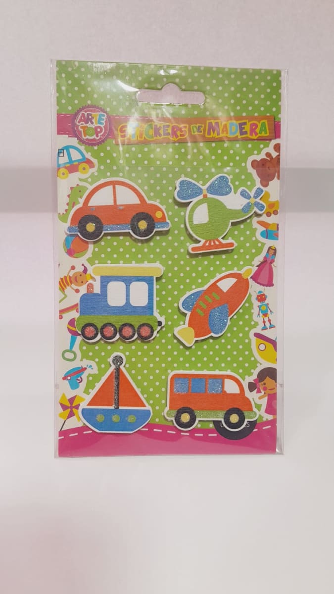 SET GANCHO DE MADERA VEHICULOS/500