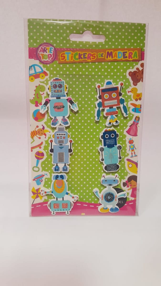 SET GANCHO MADERA ROBOT/500