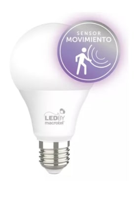 AMPOLLETA LED CON SENSOR DE MOVIMIENTO