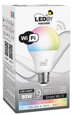 AMPOLLETA LED C/ WIFI 9w