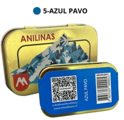 ANILINA MONTBLANC AZUL PAVO