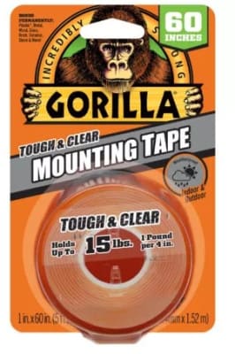 GORILLA TOUGHT & CLEAR MOUNTING TAPE