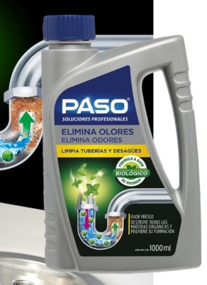 ELIMINA OLORES Y LIMPIA TUBERIAS PASO