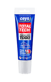 POMO SILICONA Y SELLADOR TOTAL TECH CEYS TRANSPARENTE