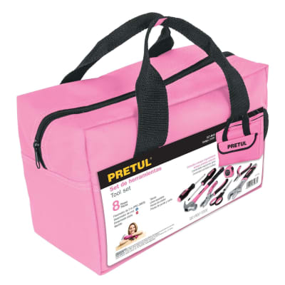 SET DE HERRAMIENTAS ROSADO PRETUL