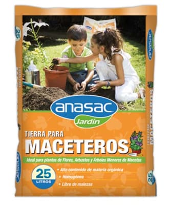 TIERRA PARA MACETEROS 25LTR