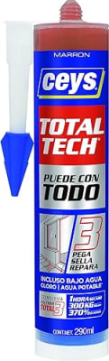 SILICONA Y SELLADOR TOTAL TECH CEYS MARRON