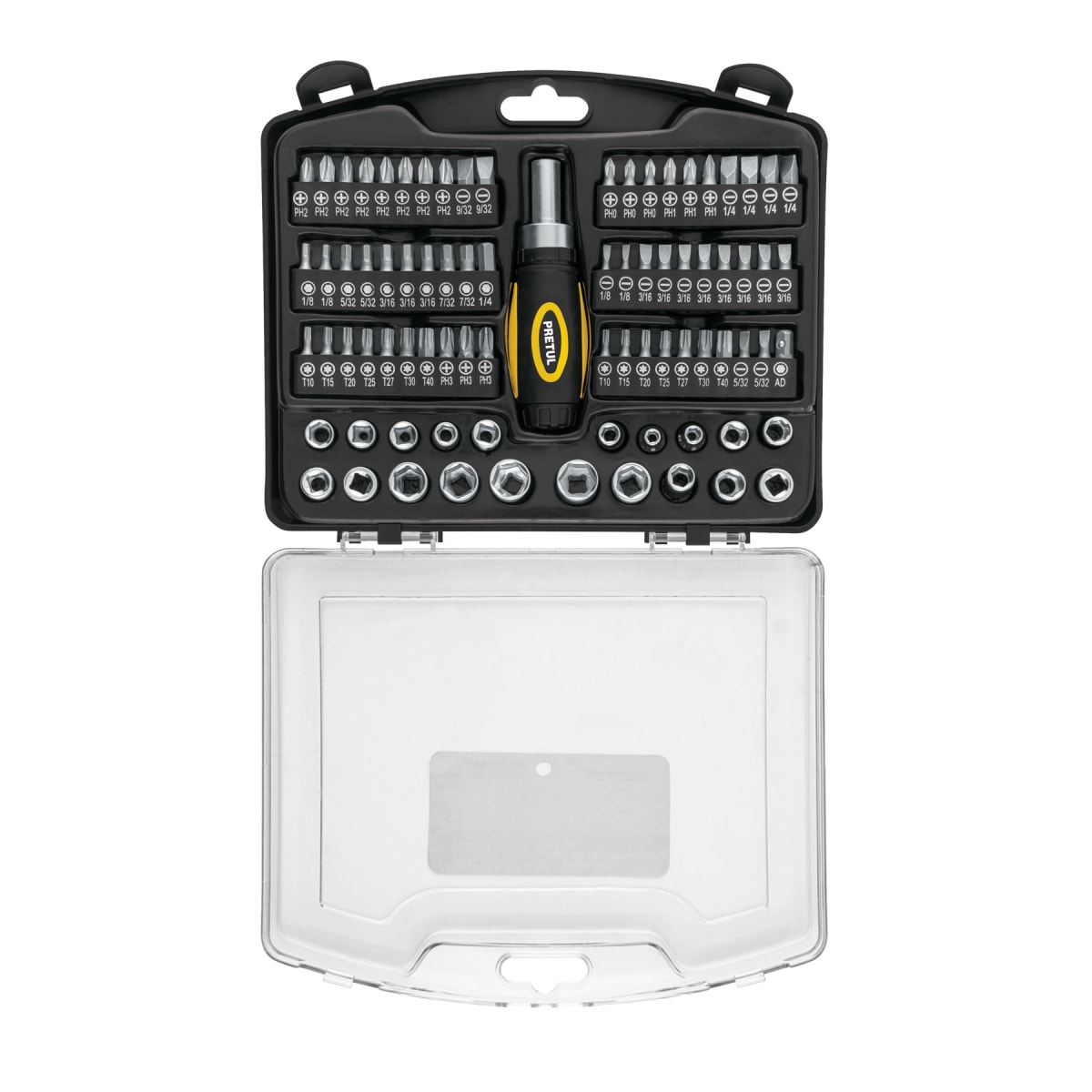 JUEGO 81 PZS DE PUNTAS Y DADOS -TIPO MATRACA1