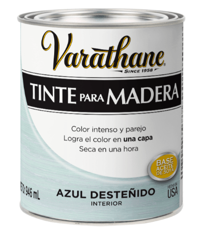 TINTE PARA MADERA AZUL DESTEÑIDO VARATHANE1