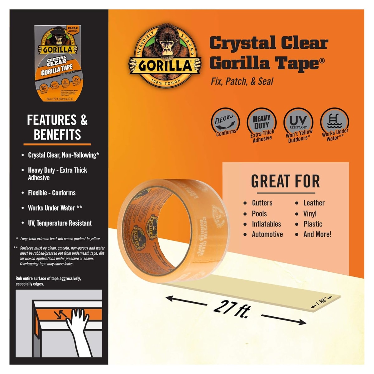 CRYSTAL CLEAR GORILLA TAPE2