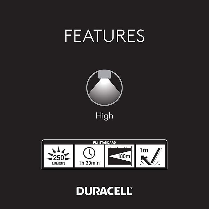 LINTERNA LED 250LUM DURACELL5