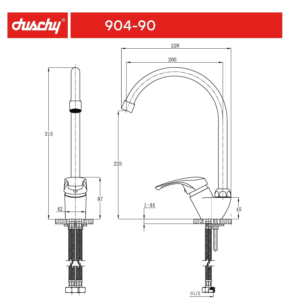 MONOMANDO LAVAPLATOS EKO DUSCHY4