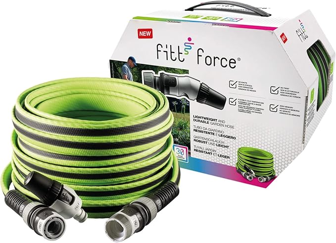 MANGUERA 20mts FITT FORCE GOOD 1/2+SPRAY GUN3