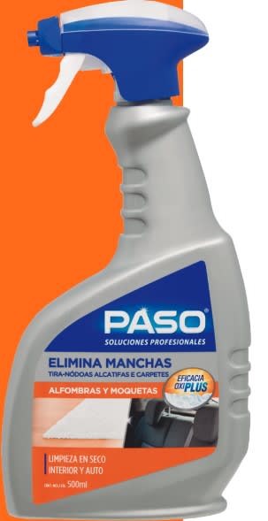 LIMPIADOR ELIMINA MANCHAS ALFOMBRAS Y MOQUETAS PASO1