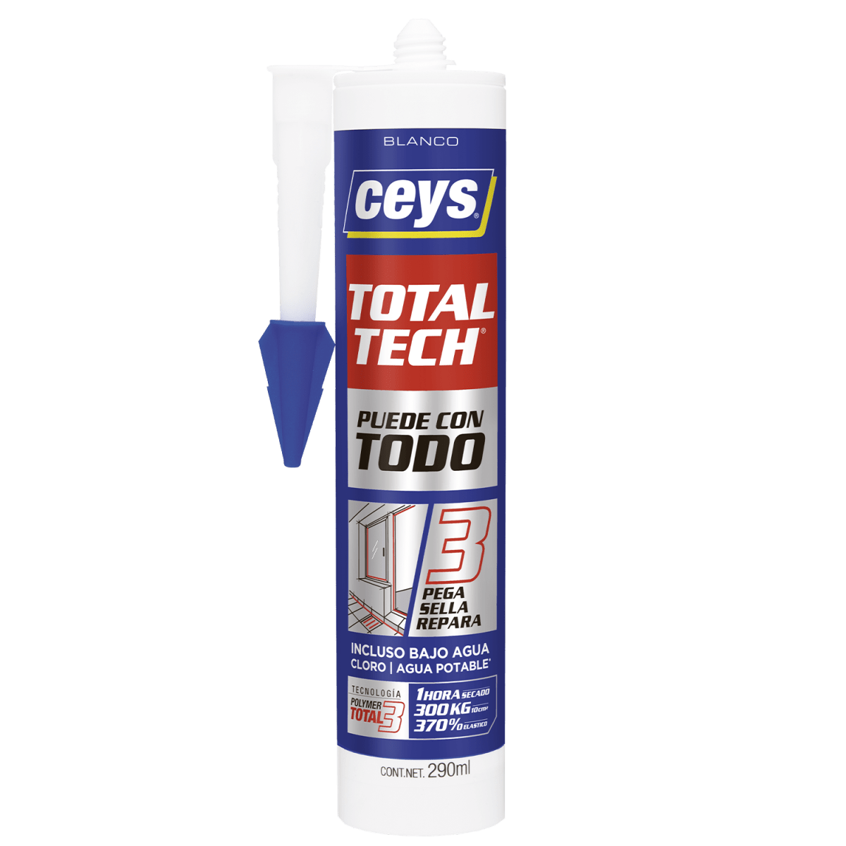 SILICONA Y SELLADOR TOTAL TECH CEYS BLANCO1