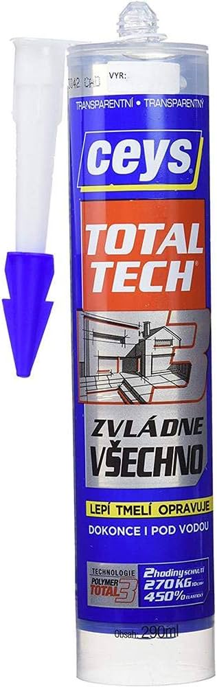 SILICONA Y SELLADOR TOTAL TECH CEYS TRANSPARENTE2