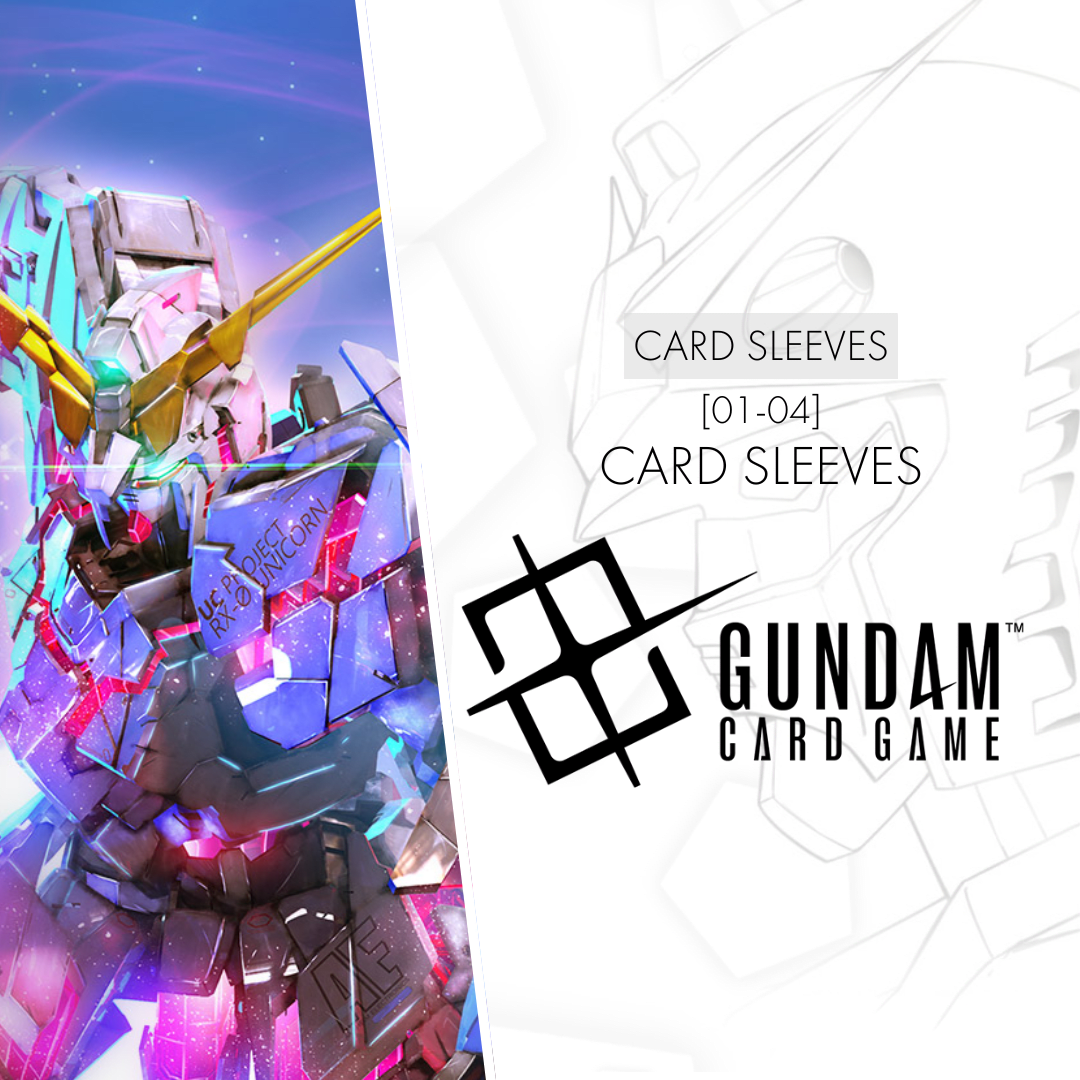 gundam tcg official card sleeves Game This set includes four different design options inspired by the Gundam universe Gundam Card Game Official Card