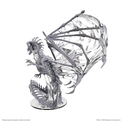 D&D NOLZUR'S MARVELOUS MINIATURES: UNPAINTED MINIS- BLACK DRACOLICH