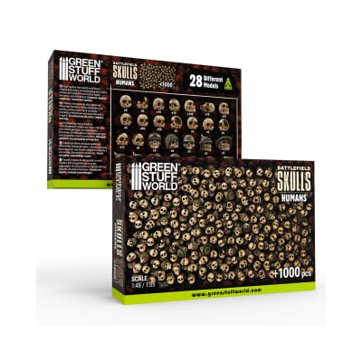 1000X CRANEOS DE RESINA 1:48-1:35