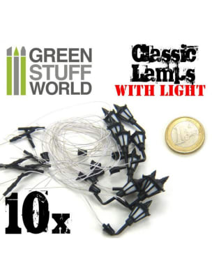 10X FAROLAS CLASICAS DE PARED CON LUCES LED