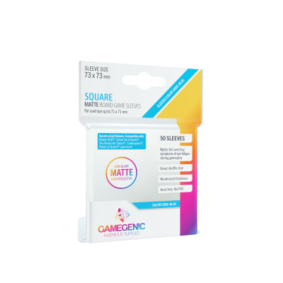GG BGG SLEEVES MATTE SQUARE-SIZED SLEEVES73 X 73 MM