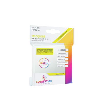 GG BGG SLEEVES MATTE BIG SQUARE-SIZED SLEEVES 82 X 82 MM