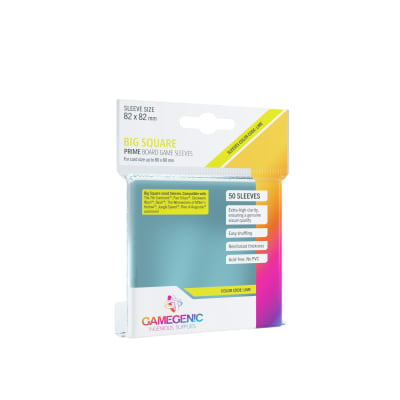 GG BGG SLEEVES PRIME BIG SQUARE-SIZED SLEEVES 82 X 82 MM
