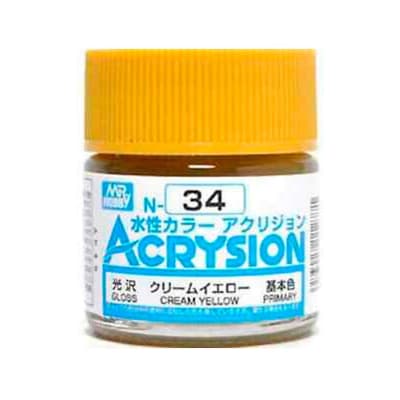 N34 ACRYSION COLOR CREAM YELLOW