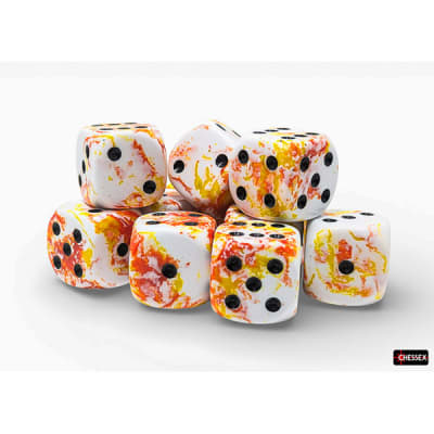 BRUSH SUNRISE - BLACK 16MM DICE BLOCK
