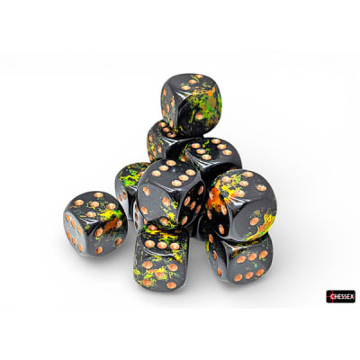 BRUSH DEEP FOREST - GOLD 16MM DICE BLOCK