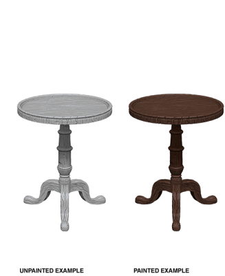 WIZKIDS DEEP CUTS UNPAINTED MINIATURES SMALL ROUND TABLES