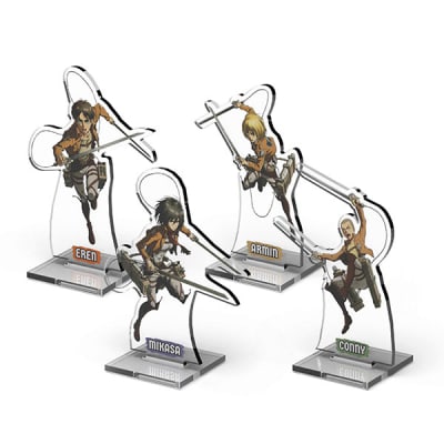 ATTACK ON TITAN 2DZ ACRYLIC STANDEES PACK 1