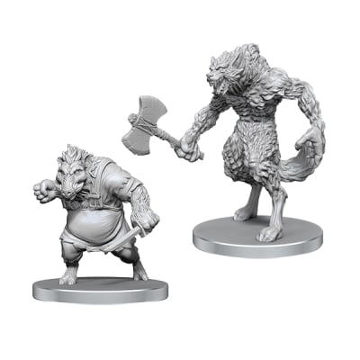 PATHFINDER BATTLES DEEP CUTS MINIATURES: WAVE 26- WEREWOLF & WEREBOAR