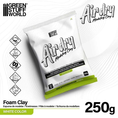 AIR DRY FOAM CLAY 250GR. - BLANCO