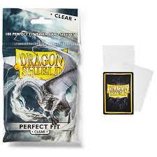 DRAGON SHIELD SLEEVES PERFECT FIT STANDARD- CLEAR/CLEAR (100 CT.)