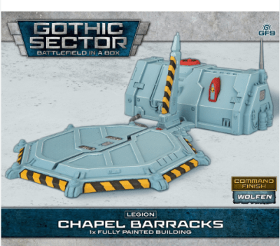 BATTLEFIELD IN A BOX: GOTHIC SECTOR- LEGION CHAPEL BARRACKS ALTERNATE PAINT SCHEME (X1), 30MM SCALE