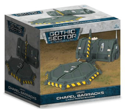 BATTLEFIELD IN A BOX: GOTHIC SECTOR- LEGION CHAPEL BARRACKS (X1), 30MM SCALE