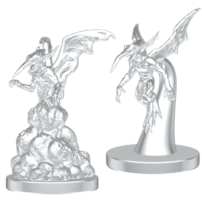 D&D NOLZUR'S MARVELOUS MINIATURES: UNPAINTED MINIS- WAVE 28- ICE MEPHIT & DUST MEPHIT