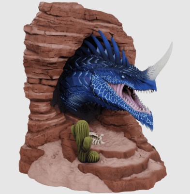 D&D BOOKENDS: BLUE DRAGON