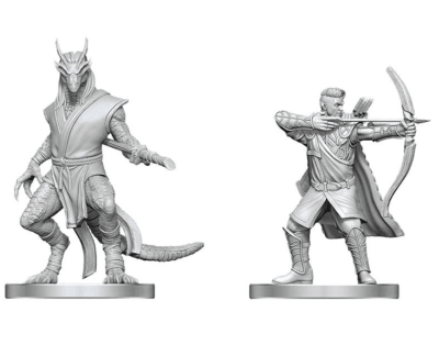 D&D NOLZUR'S MARVELOUS MINIATURES - UNPAINTED MINIS- WAVE 29- ELF RANGER & DRAGONBORN MONK