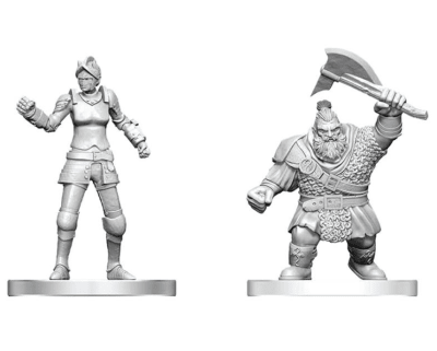 D&D NOLZUR'S MARVELOUS MINIATURES - UNPAINTED MINIS- WAVE 29- CULTIST OF BANE & DWARF ZHENTILAR SOLD