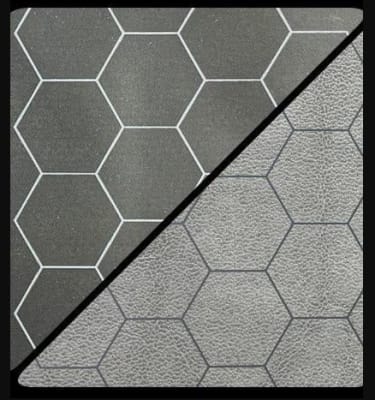 Megamat 1 Hex- Reversible Black-Grey (34.5 x 48)