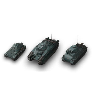 WORLD OF TANKS: MAGINOT LINE TANK PLATOON (HOTCHKISS H35, SOMUA S35, B1)